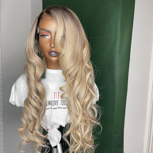 613 Blonde Body Wave Hair Custom Coloured Unit - TaiwoLove Touch