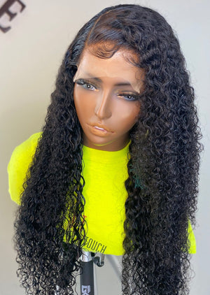 Custom Coloured Kinky Curly Hair Lace Closure Unit - TaiwoLove Touch