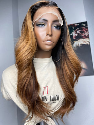 Custom Coloured Straight Hair Lace Closure Unit - TaiwoLove Touch