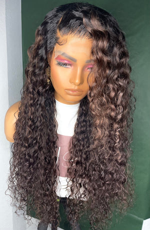 Deep Brown Deep Wave Lace Closure Unit - TaiwoLove Touch