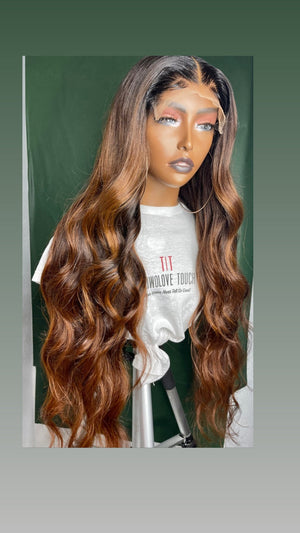 Full Custom Coloured 6x6 Lace Closure Hair Unit - TaiwoLove Touch