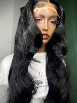 Jet Black Body Wave Hair 5x5 Closure Unit