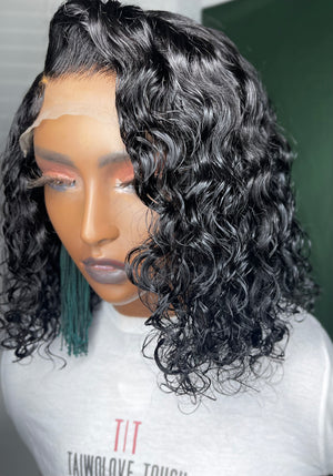 Jet Black Deep Wave Hair Lace Closure Unit