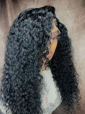 Black Kinky Curly Hair 5x5 Lace Closure Unit