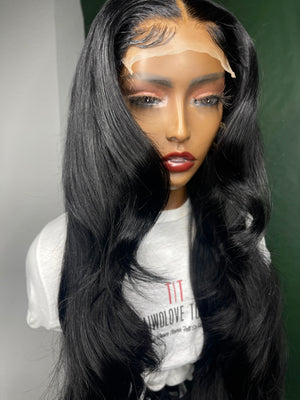 Jet Black Body Wave Hair 5x5 Closure Unit