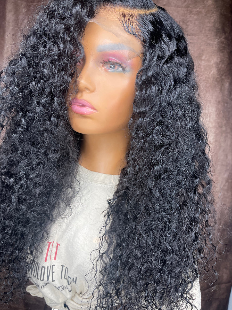 Black Kinky Curly Hair 5x5 Lace Closure Unit