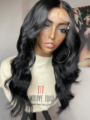 Jet Black Straight Hair Lace Closure Unit - TaiwoLove Touch