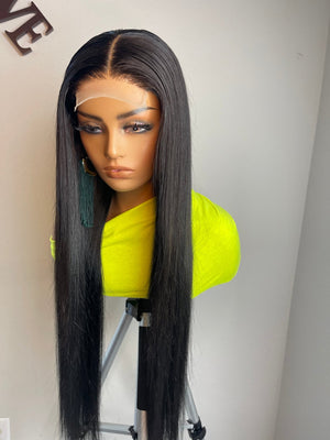 Jet Black Straight Hair Lace Closure Unit - TaiwoLove Touch